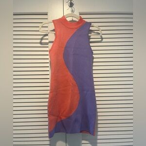 Verge Girl pink and purple mini dress size 8